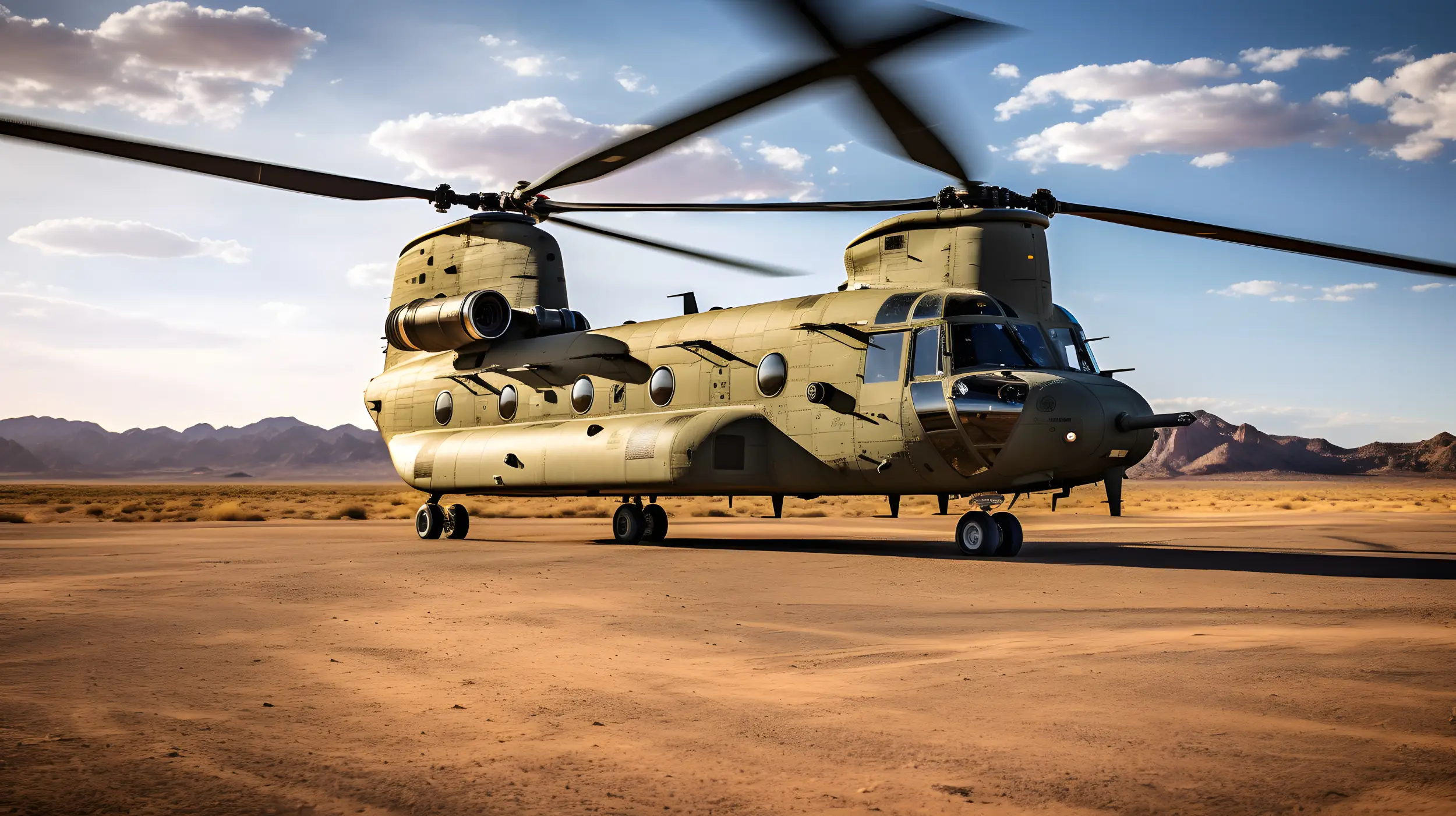 The Boeing CH-47 Chinook
